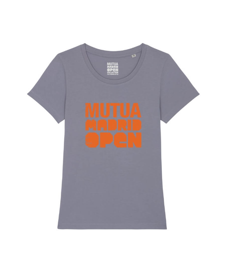 T-shirt woman Mutua Madrid Open Grey Orange Ref.506