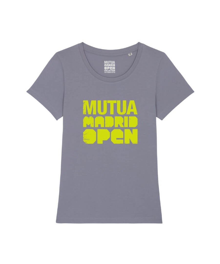 T-shirt woman Mutua Madrid Open Grey Green Ref.507