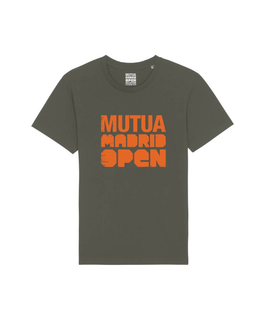 T-shirt man Mutua Madrid Open Kaki Orange Ref.515