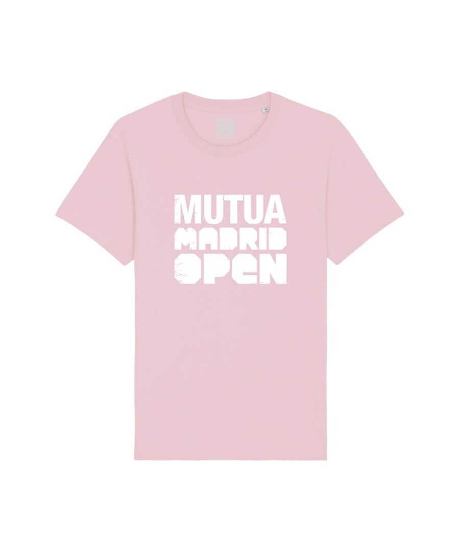 T-shirt man Mutua Madrid Open Pink White Ref.517