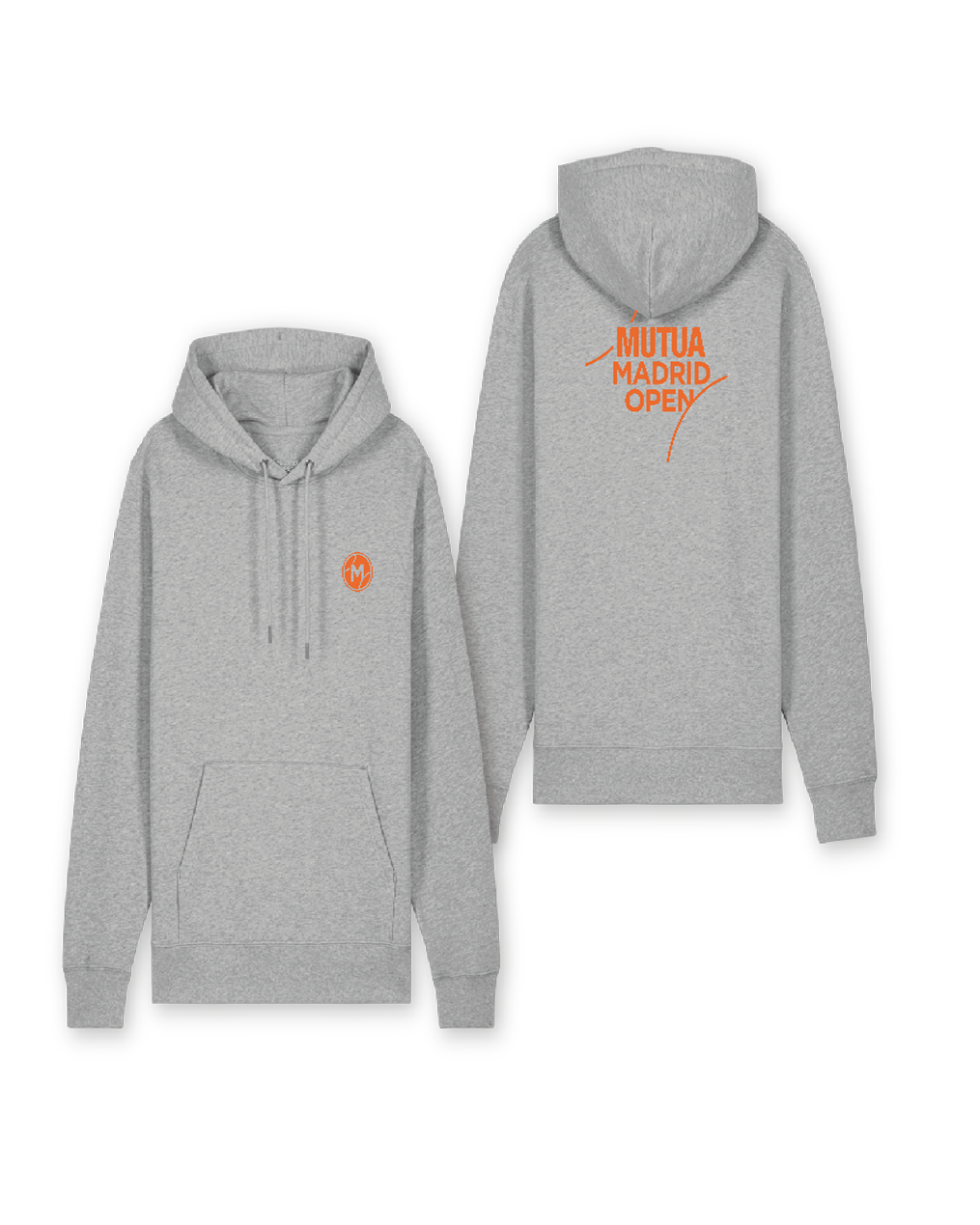 Sudadera Unisex Heather Grey / Orange 919
